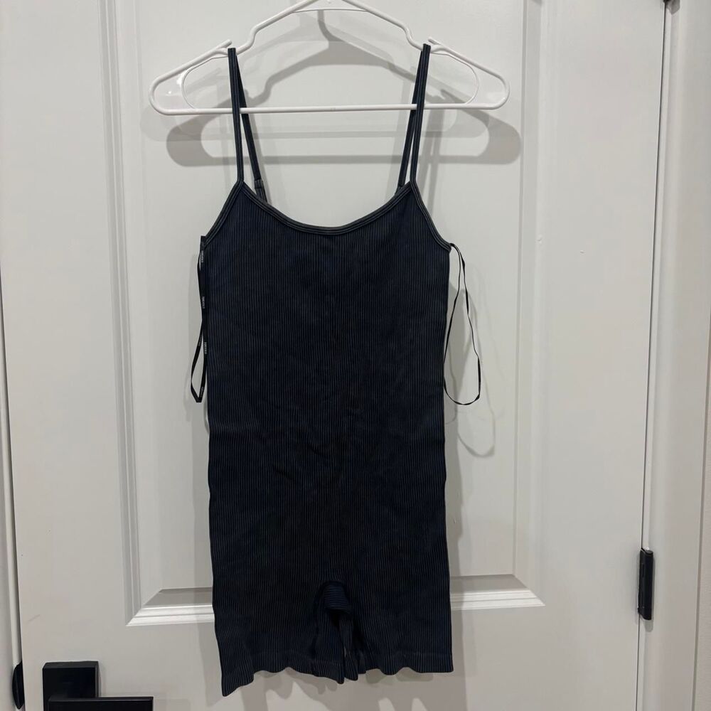 Forever-21 Women's Black and Grey Playsuit-romper